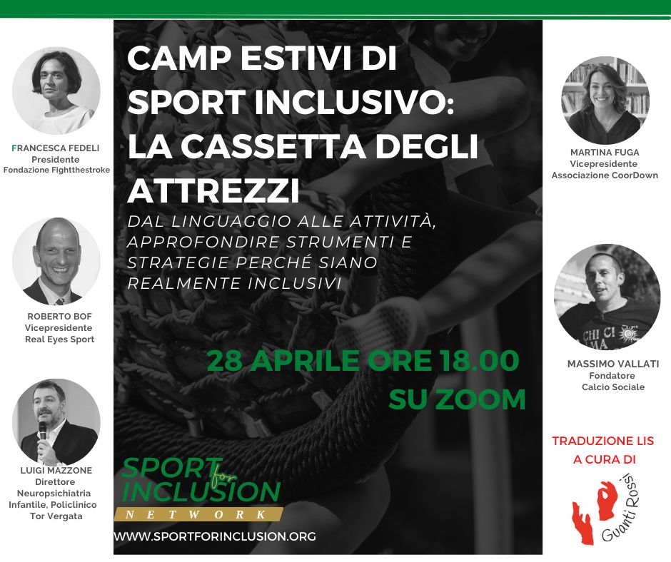 Un nuovo appuntamento formativo organizzato da Sport for Inclusion Network